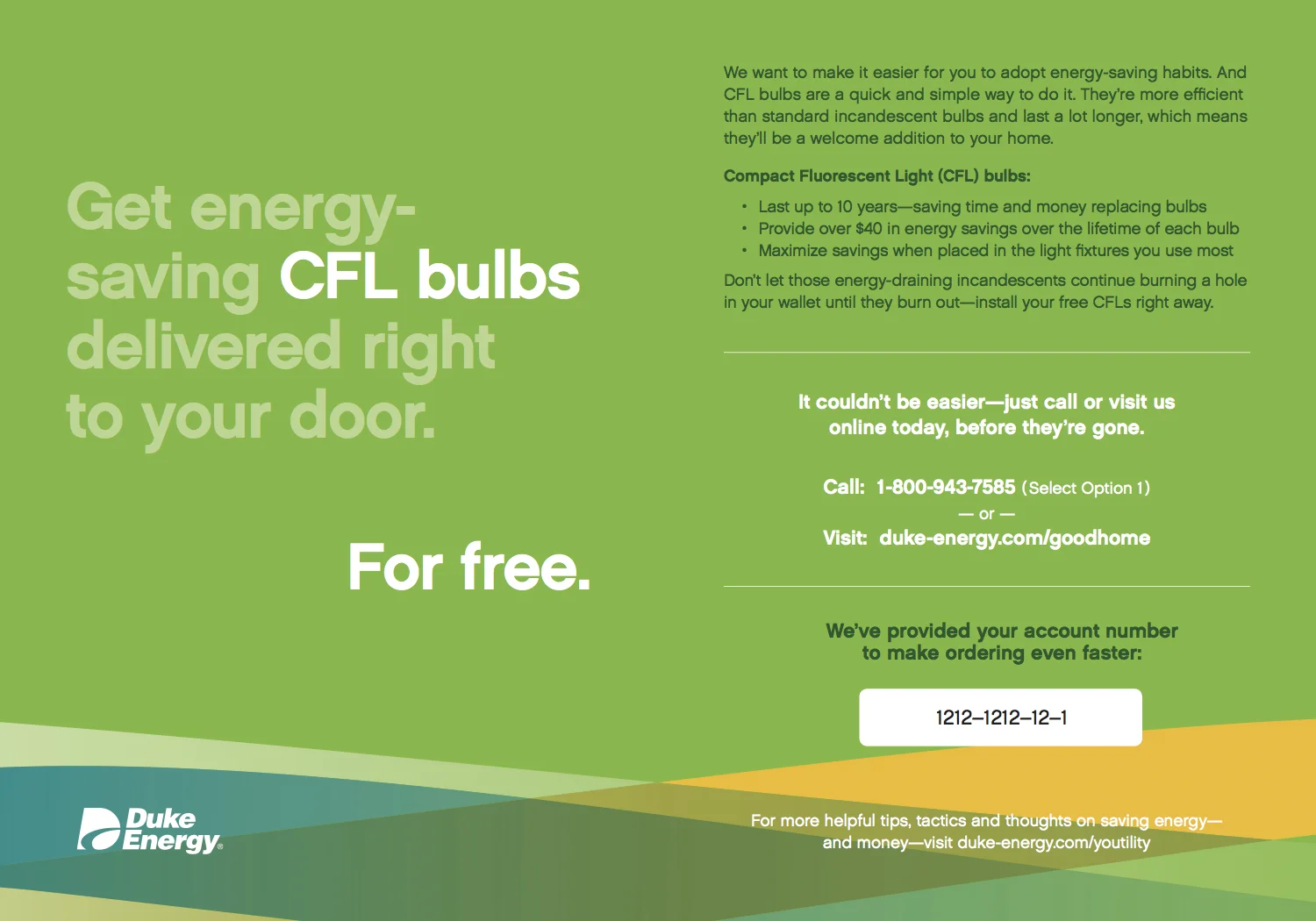 Free CFL Program: Direct Mail (Interior)