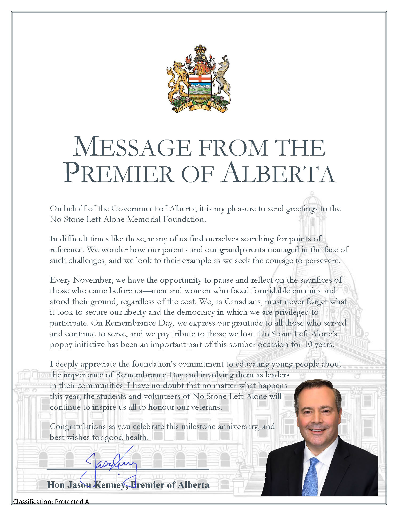 Alberta Premier Jason Kenney
