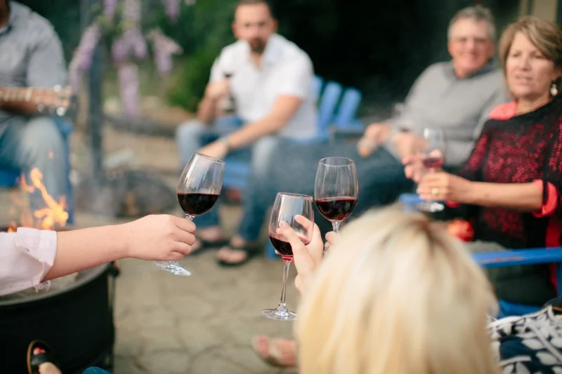 Bonfire & GFV Wine