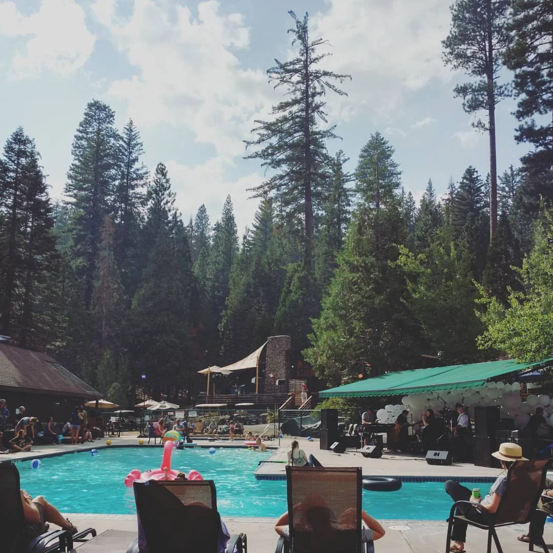 Lounging at the Blue Pool