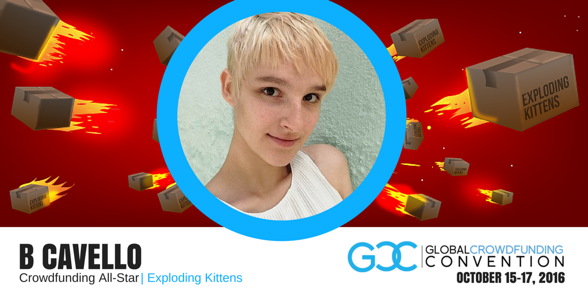 Exploding Kittens Card Game's B Cavello Speaking At 5th Annual Global Crowdfunding Convention