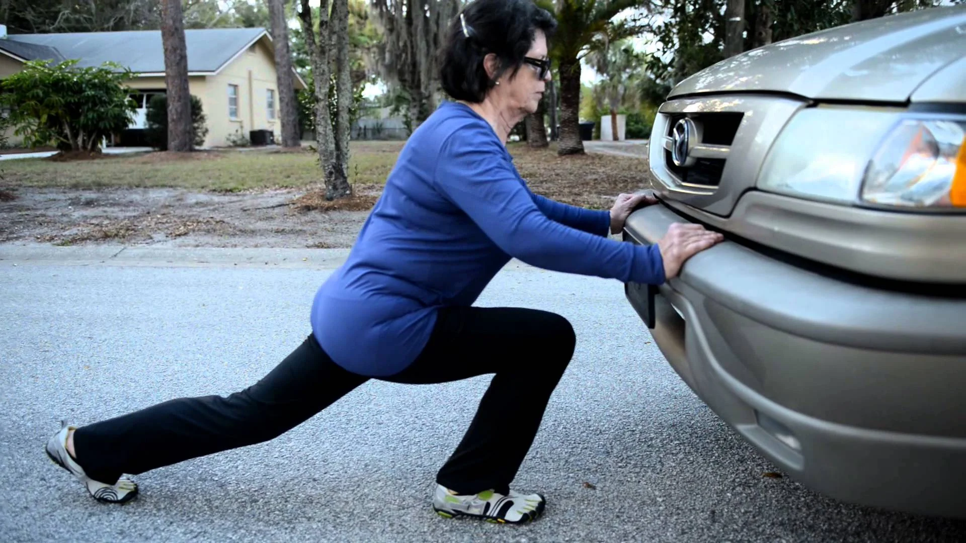 Or moving a car like this boss lady right here...