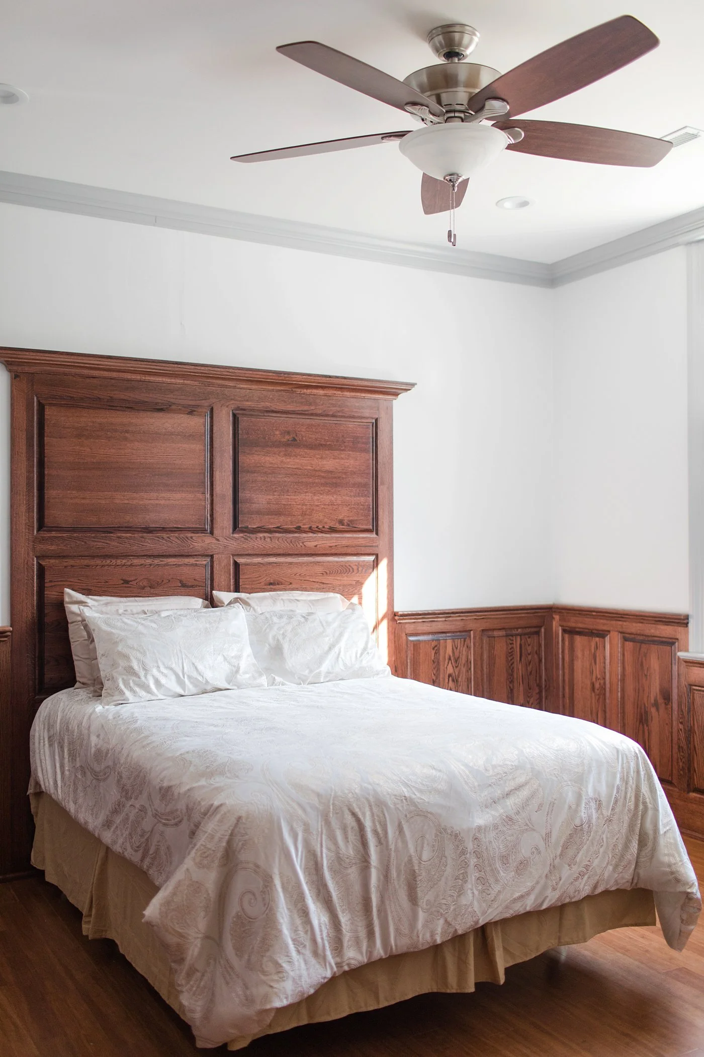 This is the front bedroom! We'll definitely be adding more pillows and nightstands!
