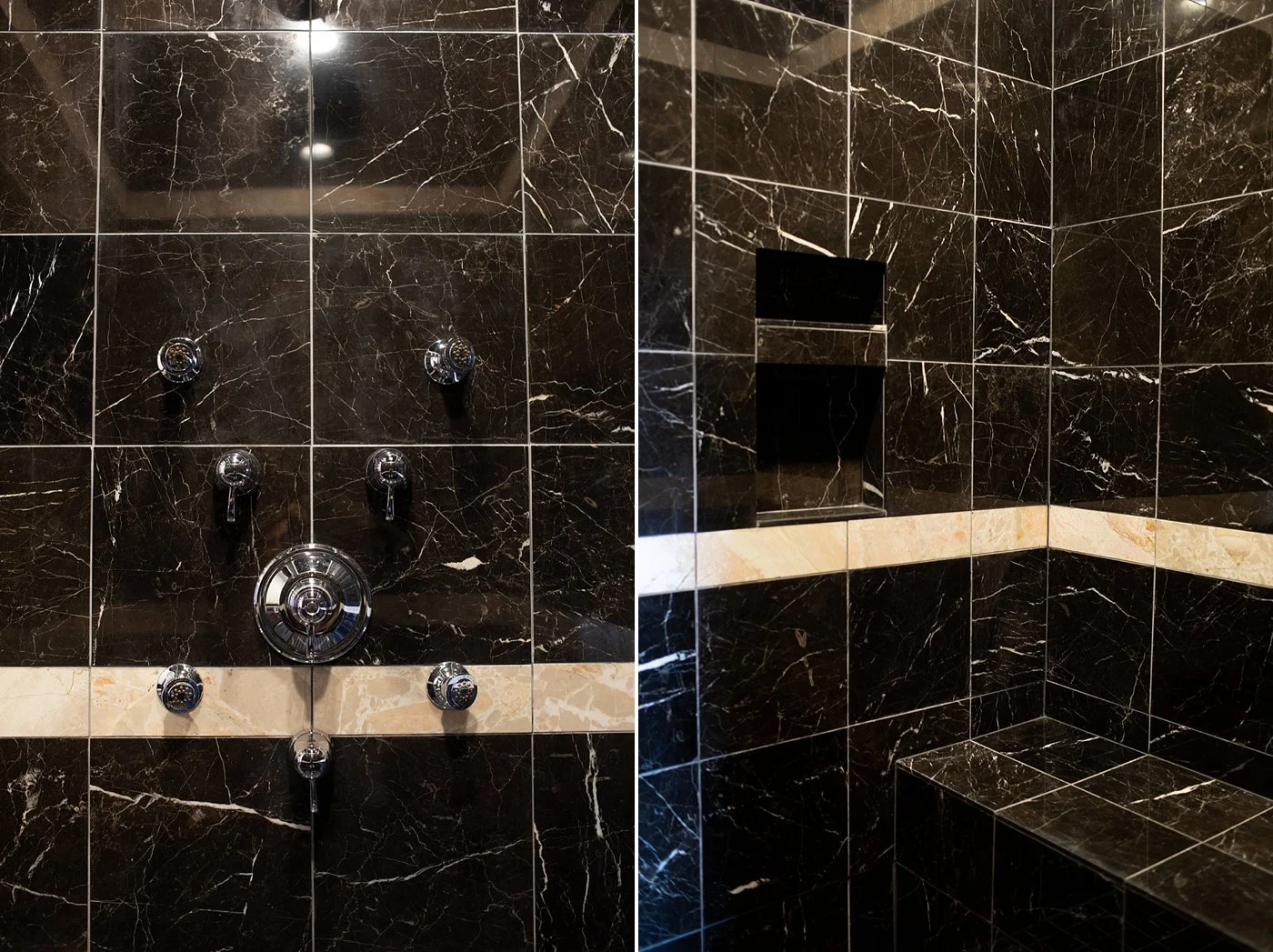 It's hard to get a photo of the size of this shower, but it's HUGE! 