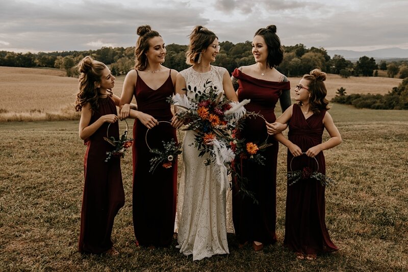  Did you notice these super unique bridesmaid “bouquets?”  Such a cool idea! 