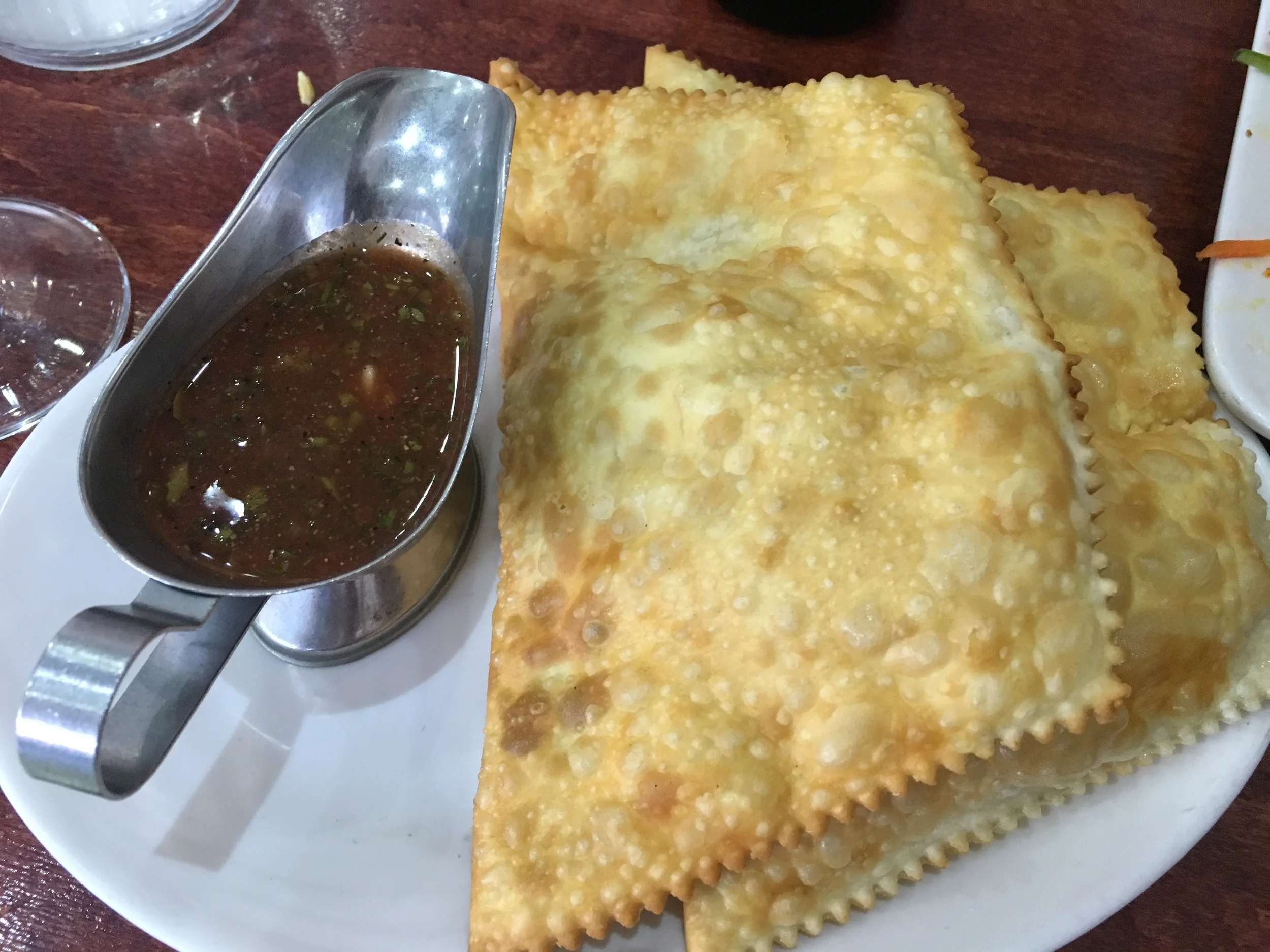 mushroom and cabbage chebureki