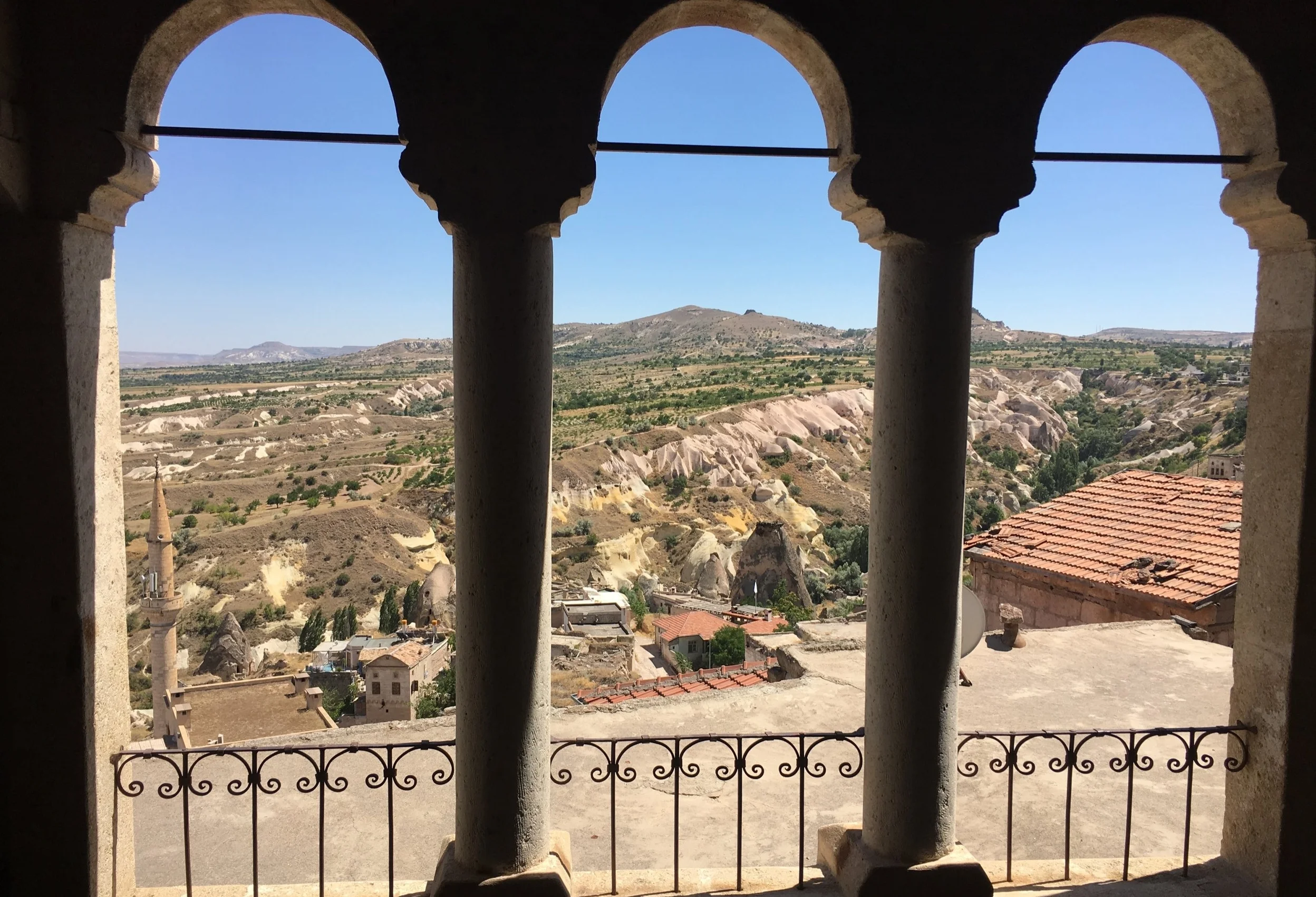 Scenic view from our hotel balcony