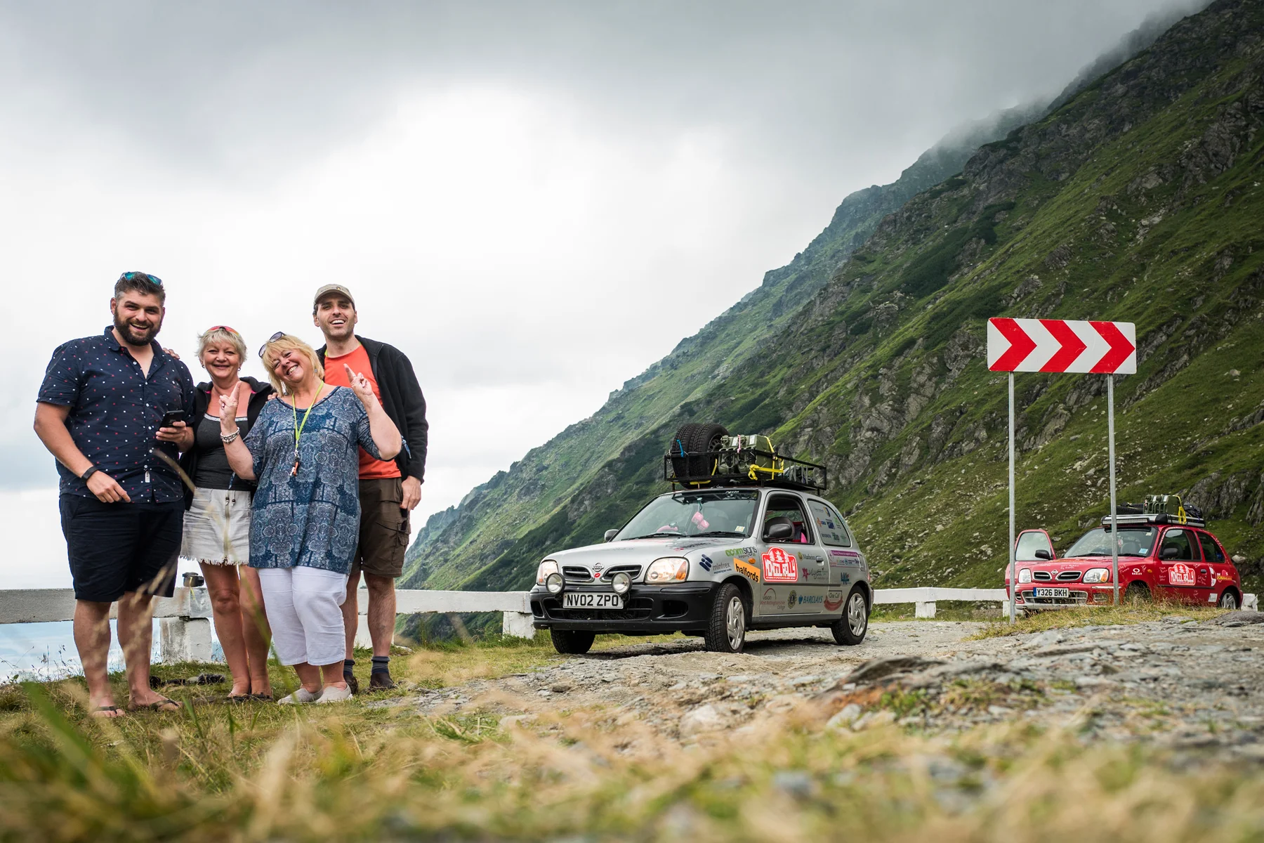On the Transfăgărășan Highway in Romania