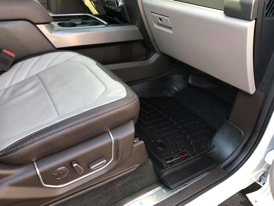 Installed floor mats at VEI