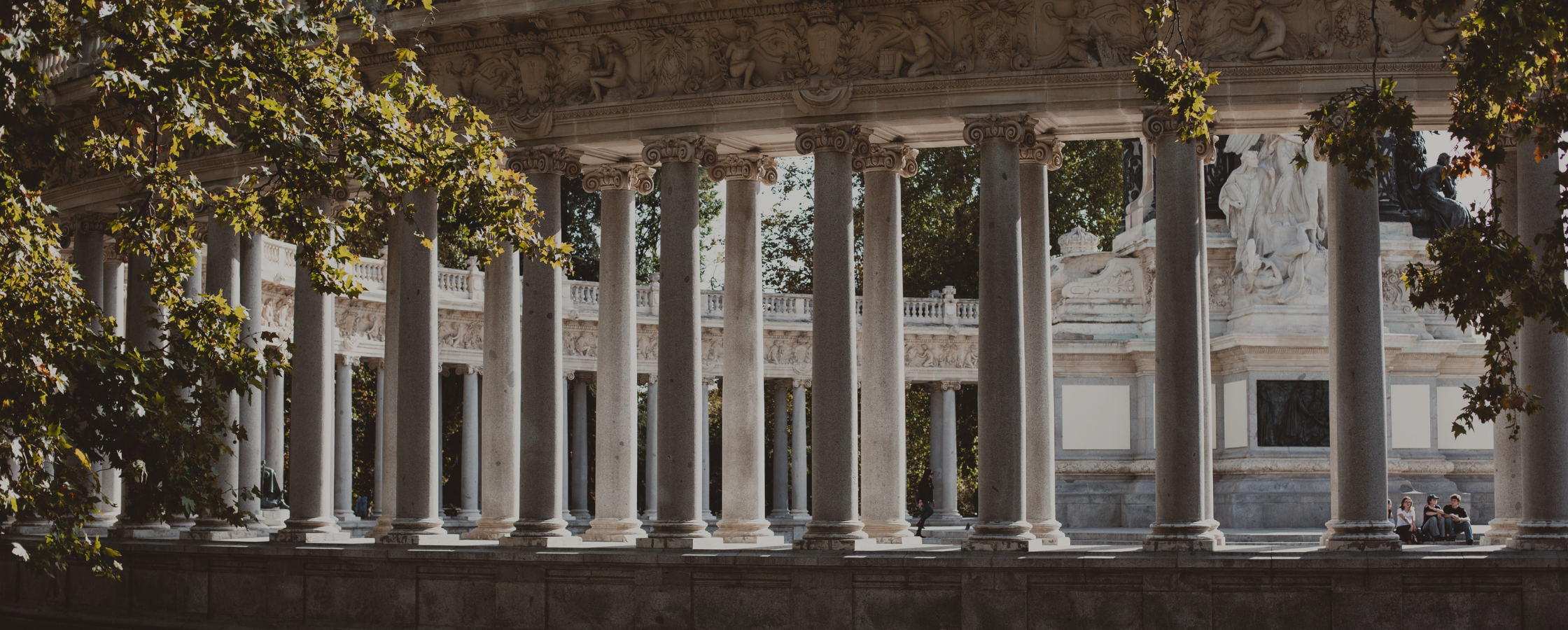 Columns in a park
