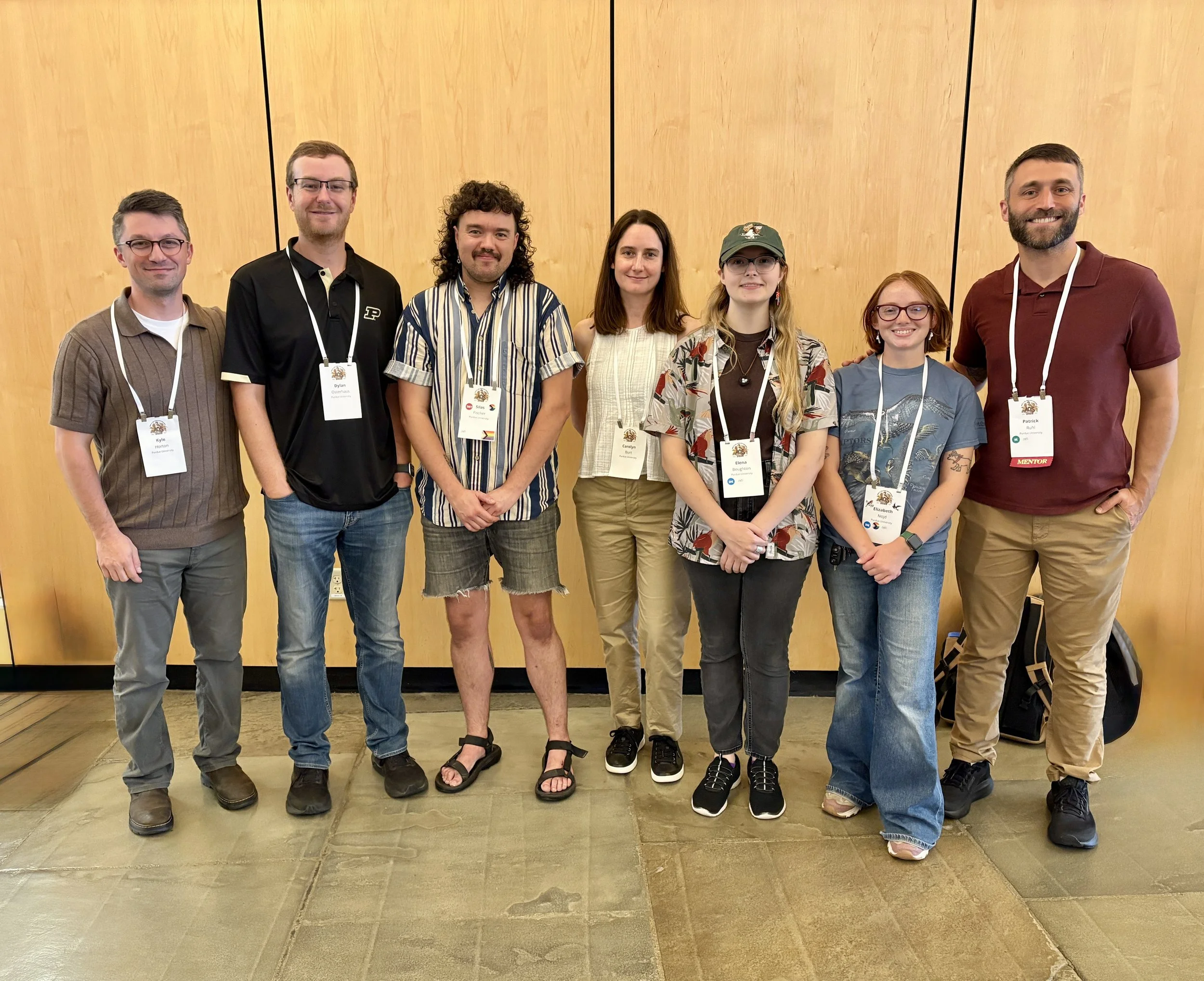 Purdue crew representing at AOS 2026 in Amherst, MA! 