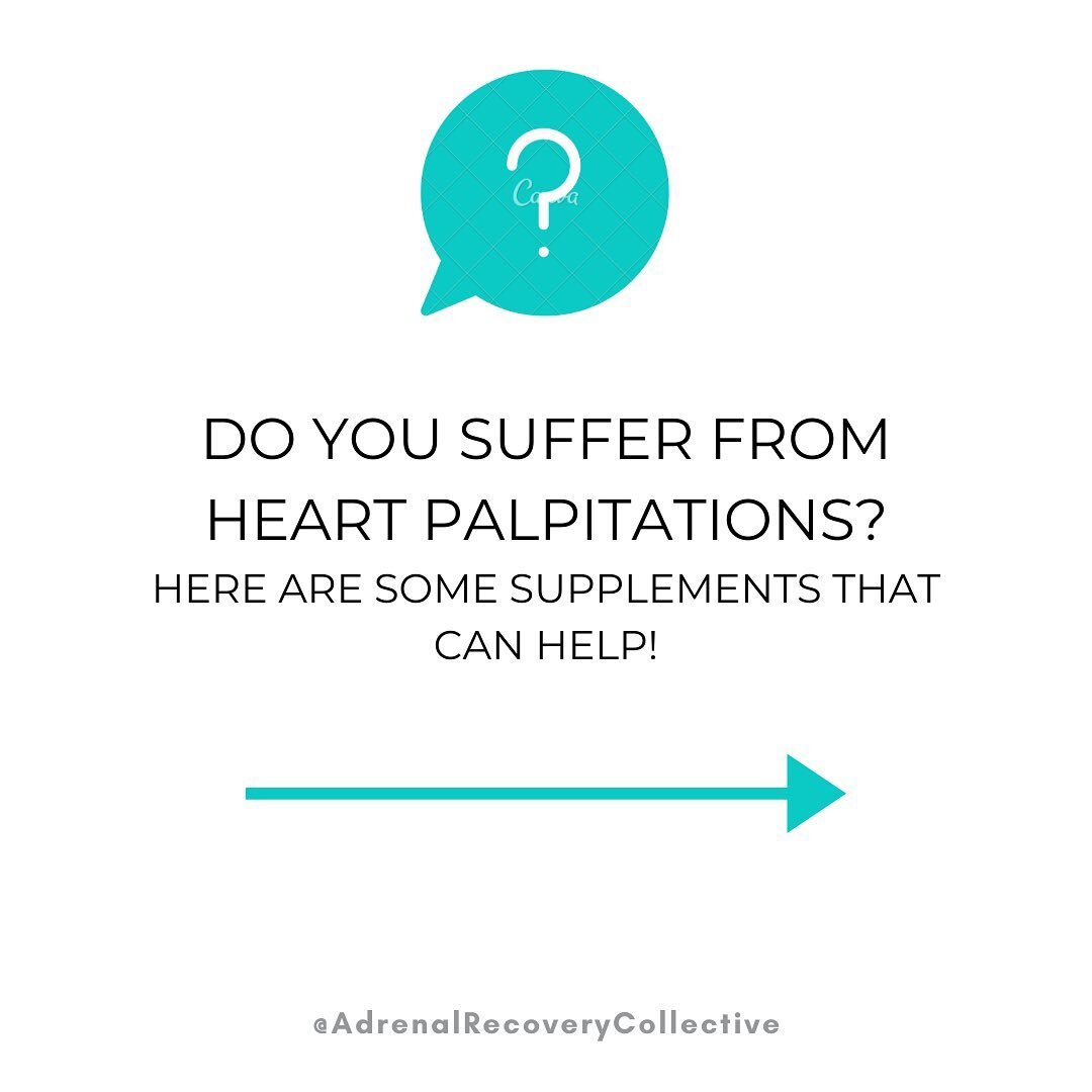 Check out these supplements!💙 

If you suffer from heart palpitations be sure to regularly check your health and heart condition with your GP and cardiovascular specialist!💙