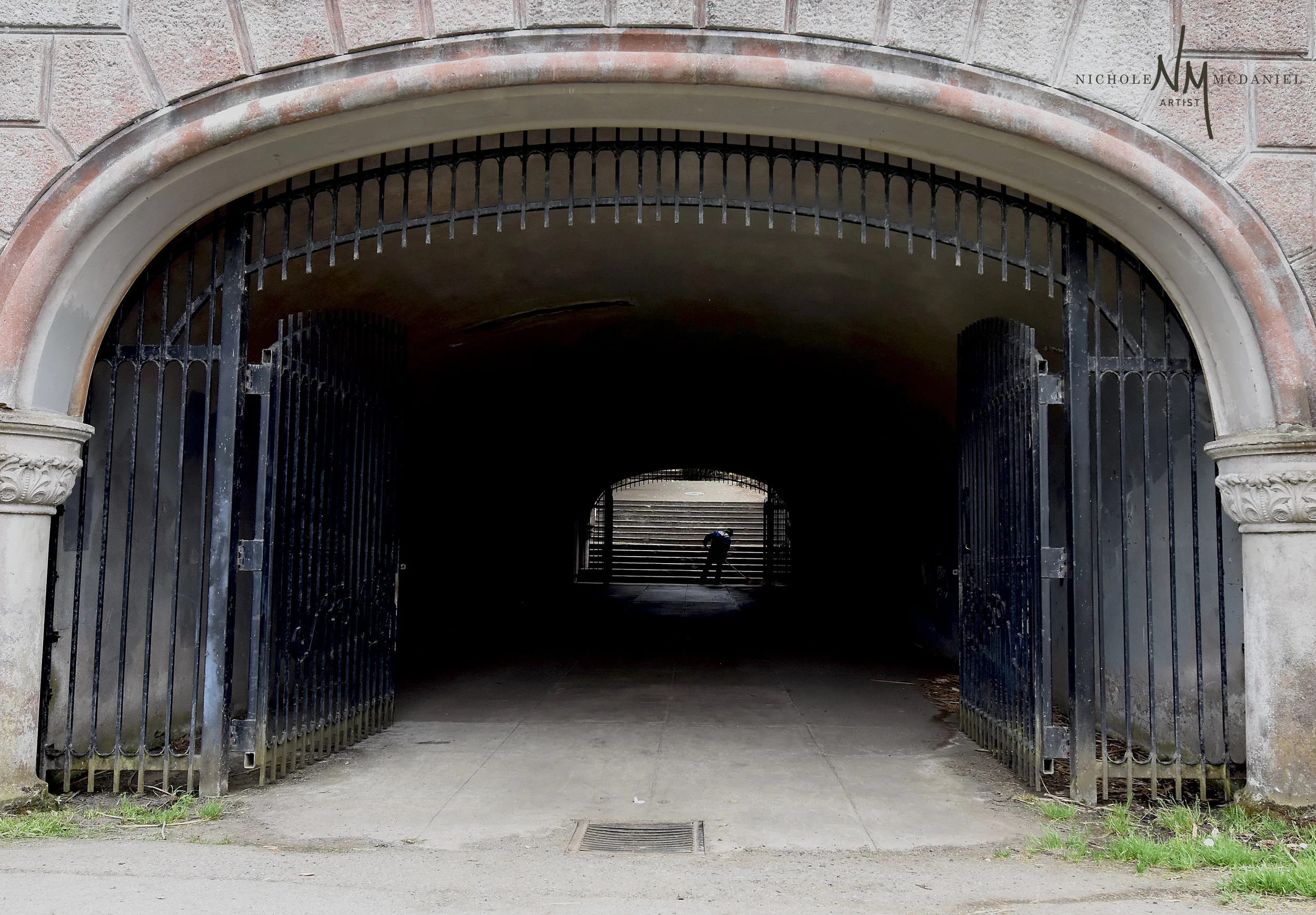 "Illuminated"After I turned from looking at the beautiful flowers and historic building I saw this perfectly lit image. Subtle and almost telling a story this was my favorite picture of the trip. Just seeing beauty illuminated through a dark tunnel.…