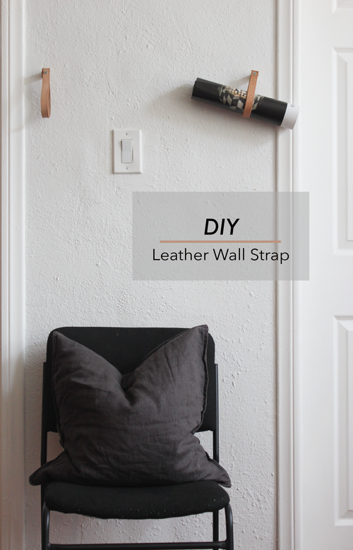 Diy Copper And Leather Hanging Clothing, Leather Wall Hanging Strap Diy