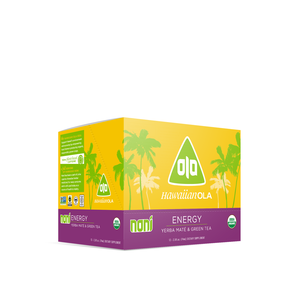 Noni Energy Juice Shots 12ct — Hawaiian Ola