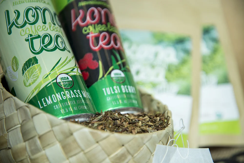 Available in two refreshing flavors: Lemongrass Mint and Tulsi Berry