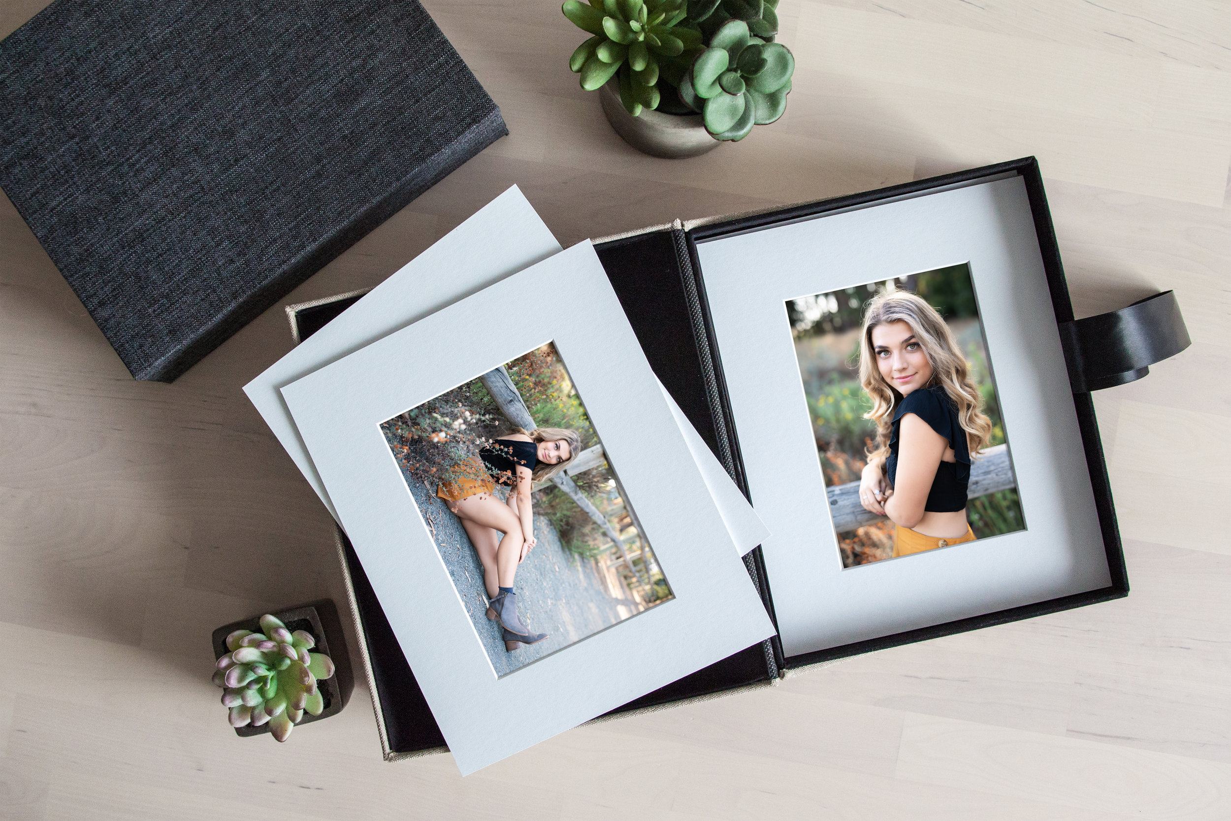 5x7 Matted Prints + Folio Box