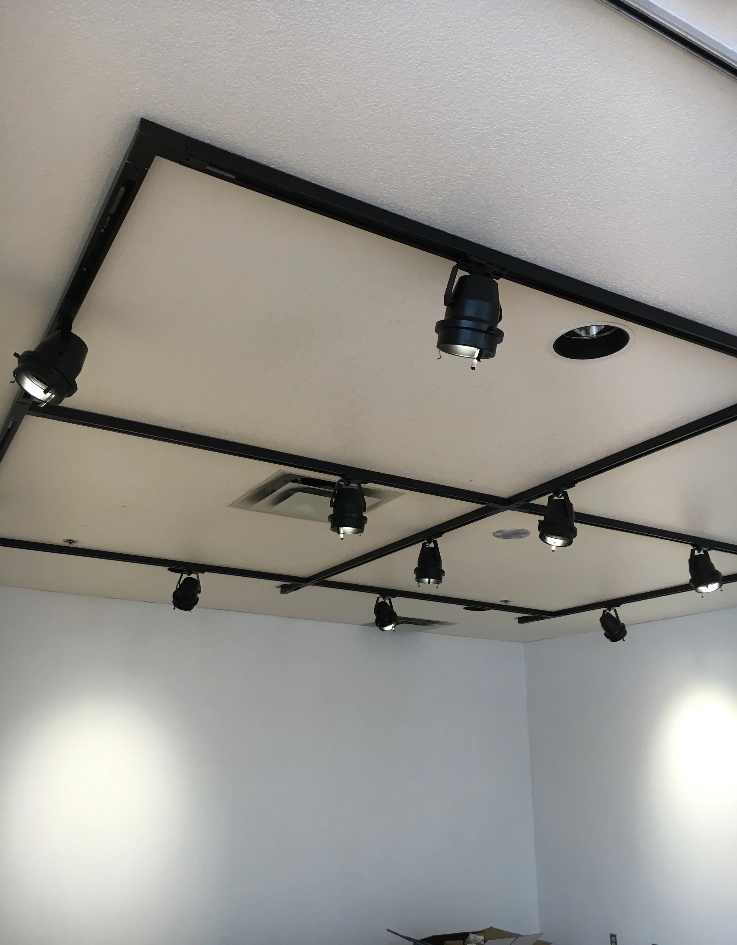 Gallery lighting installation for Yukon Arts Centre