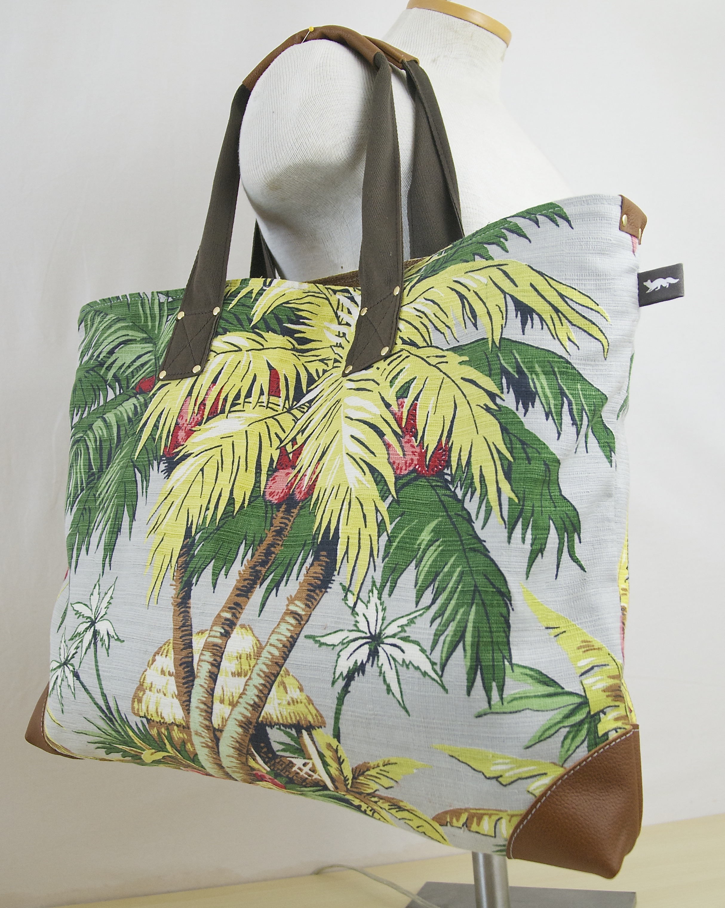Osterman Bottomless Beach Tote - Hawaii Vintage