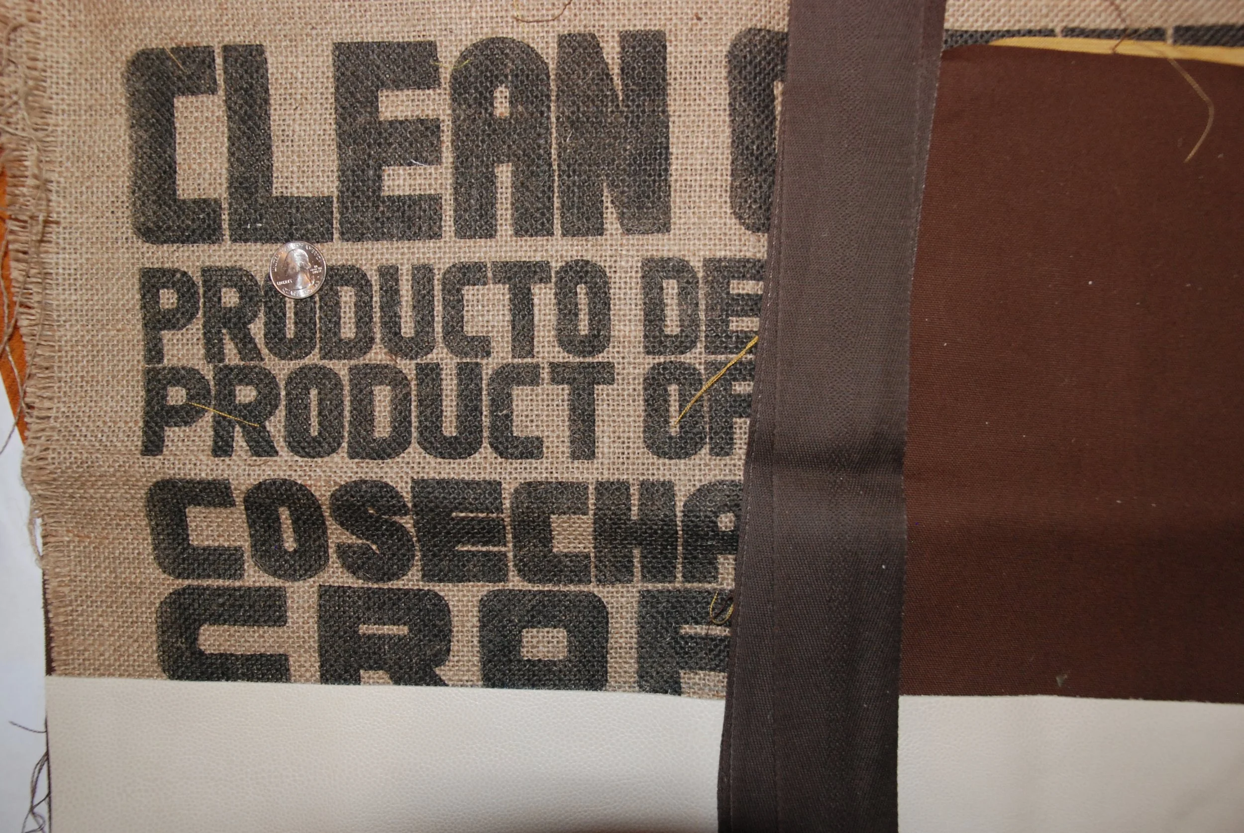 Coffee Tote - Clean Coffee Full Leather Bottom