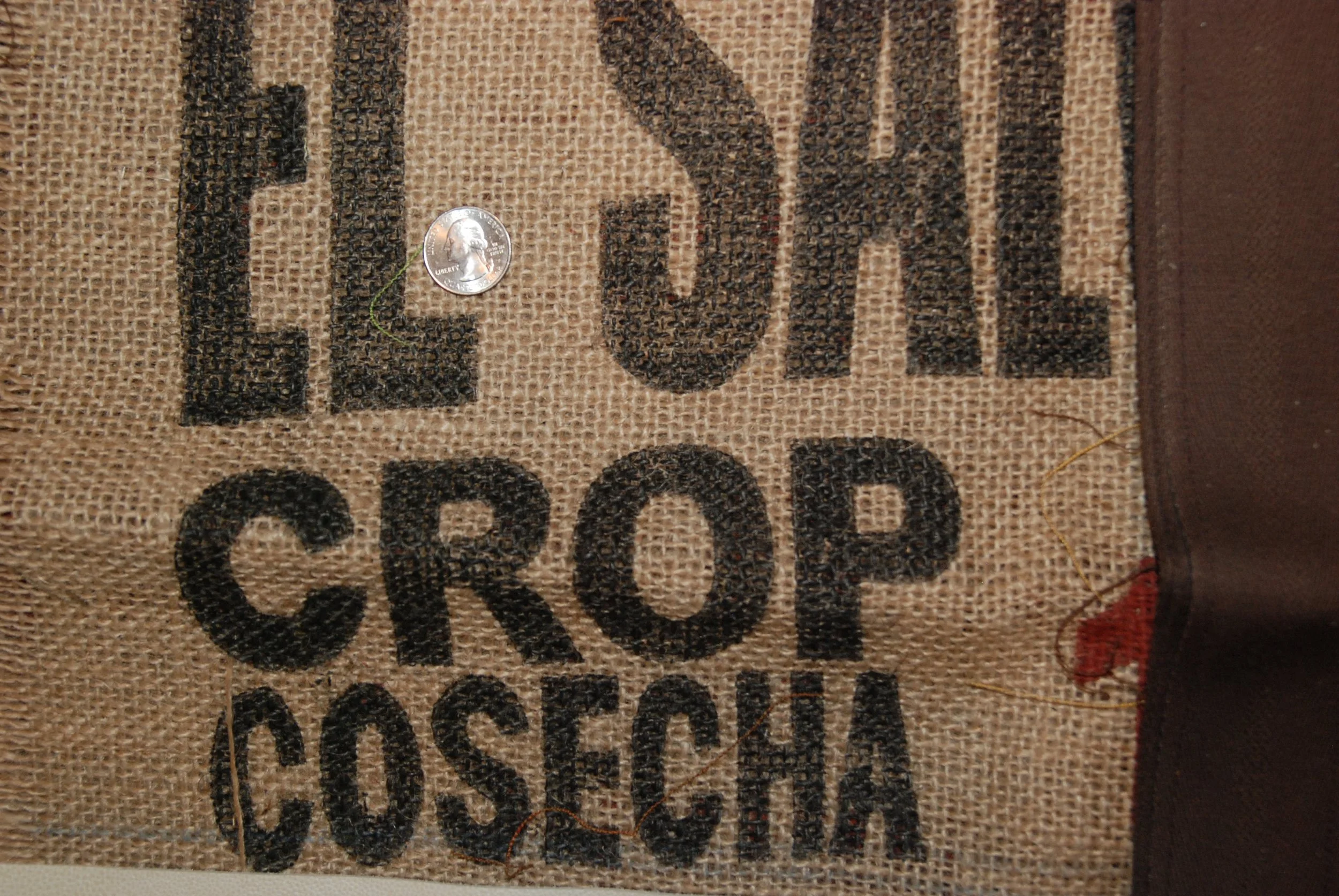 Coffee Tote - El Salvador Full Leather Bottom