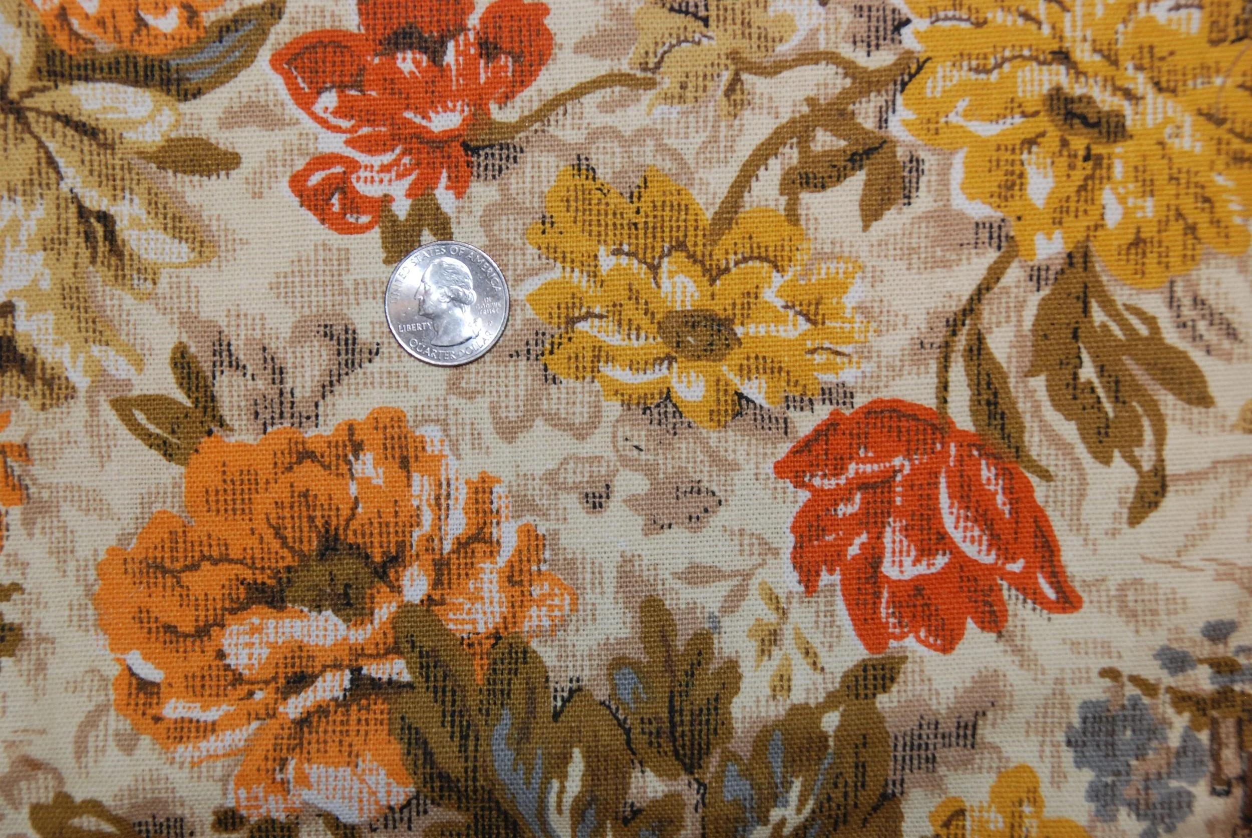 Osterman Bottomless Tote - Orange Flower Power - Full Leather Bottom