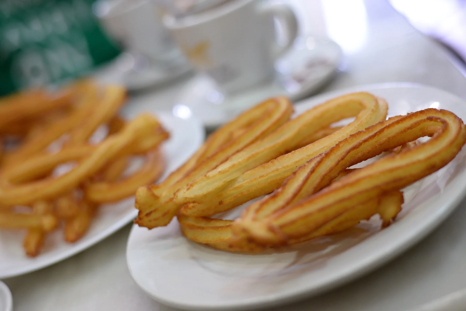 Churros with chocolate sauce