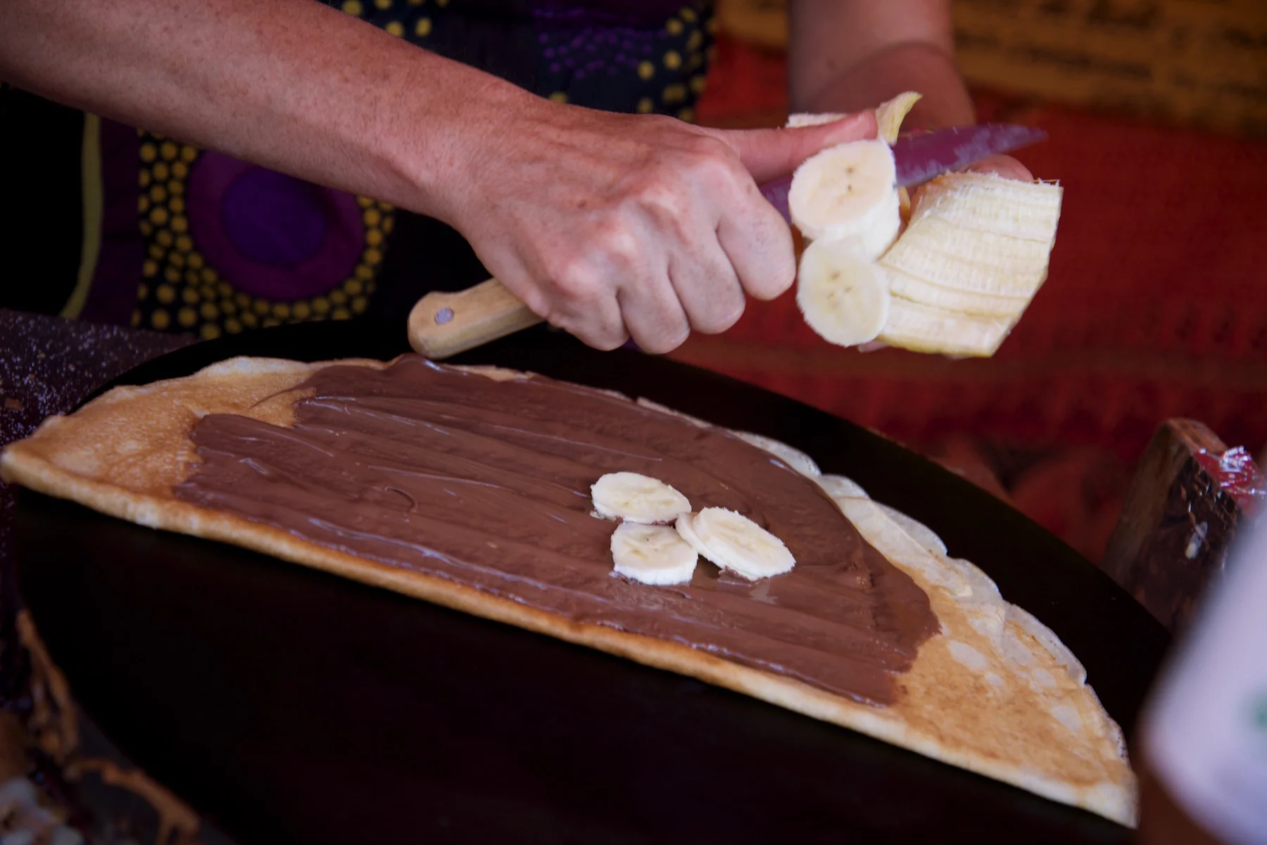 Banana and Nutella crepe