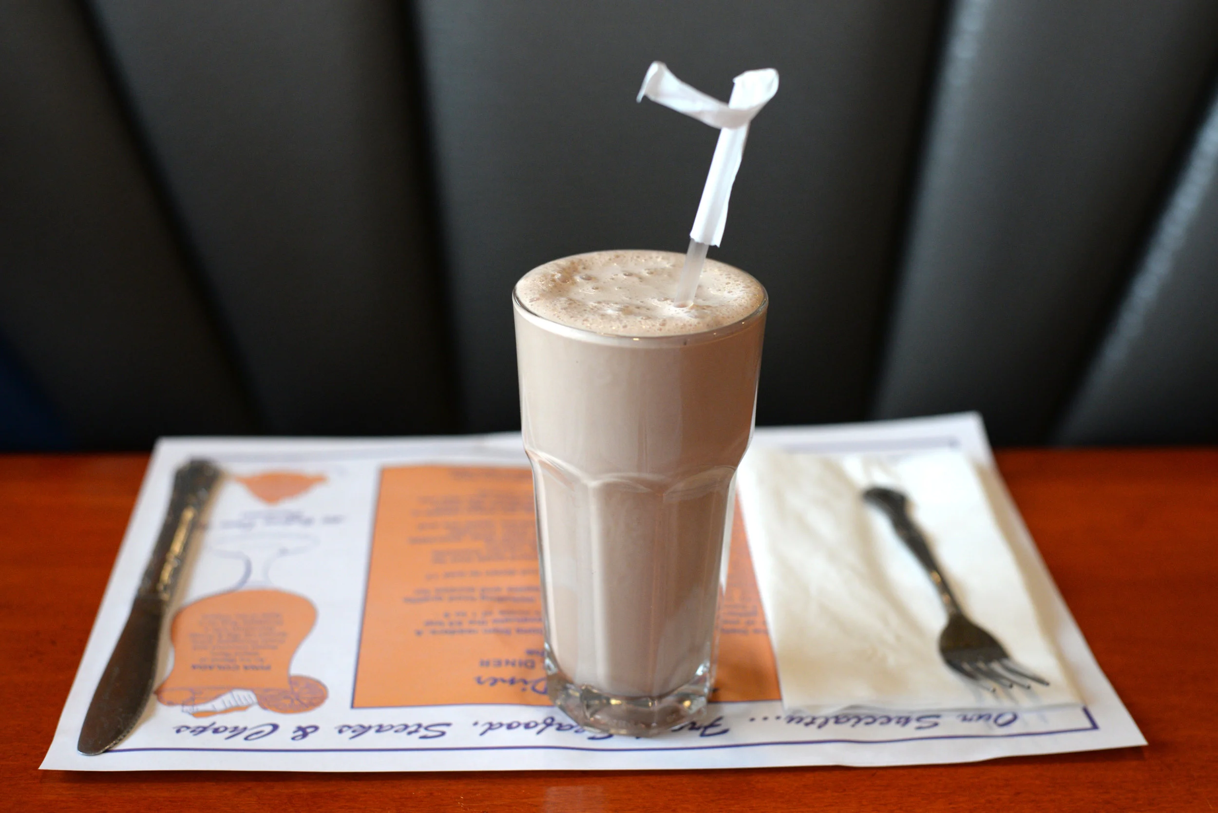 Chocolate milkshake (Neptune Diner)