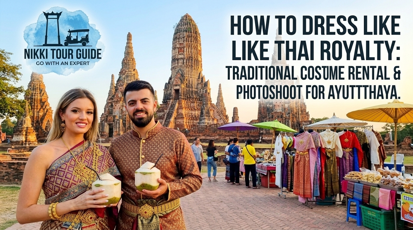 How to Dress Like Thai Royalty: Traditional Costume Rental &amp; Photoshoot Guide for Ayutthaya