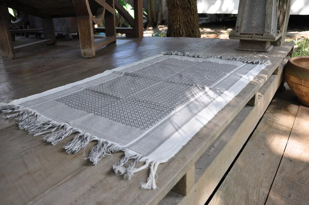 Charcoal - Bath Mat - Large - Hand Woven - Pure Cotton