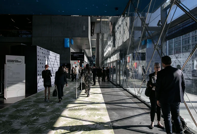 The Green Carpet manufactured by ege at the entrance area.