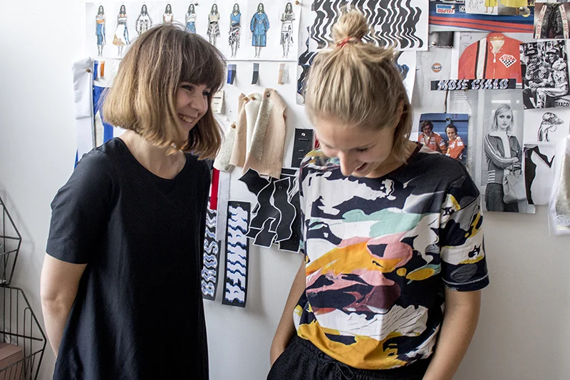 Marta and Martyna in their studio.