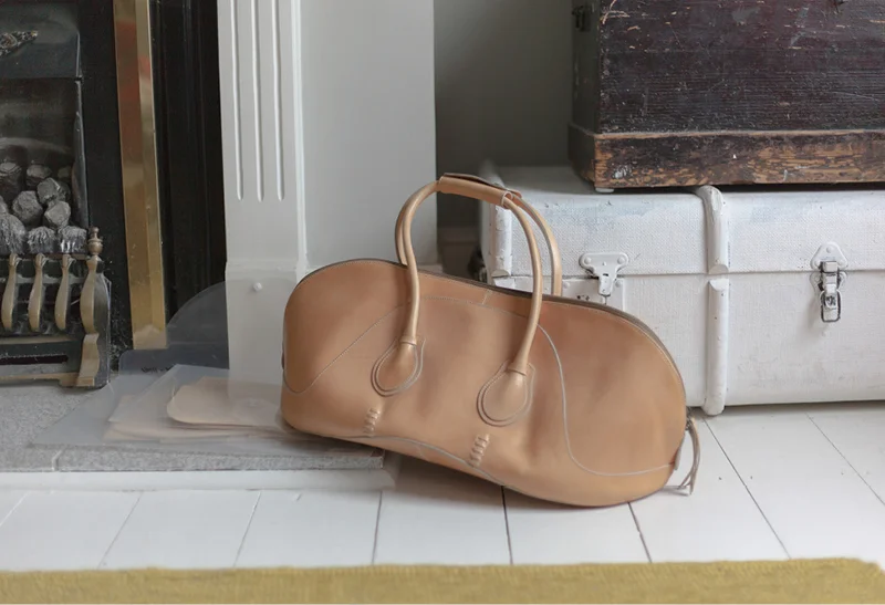 A weekender bag, one of Sonya Kashmiri 's initial designs. 