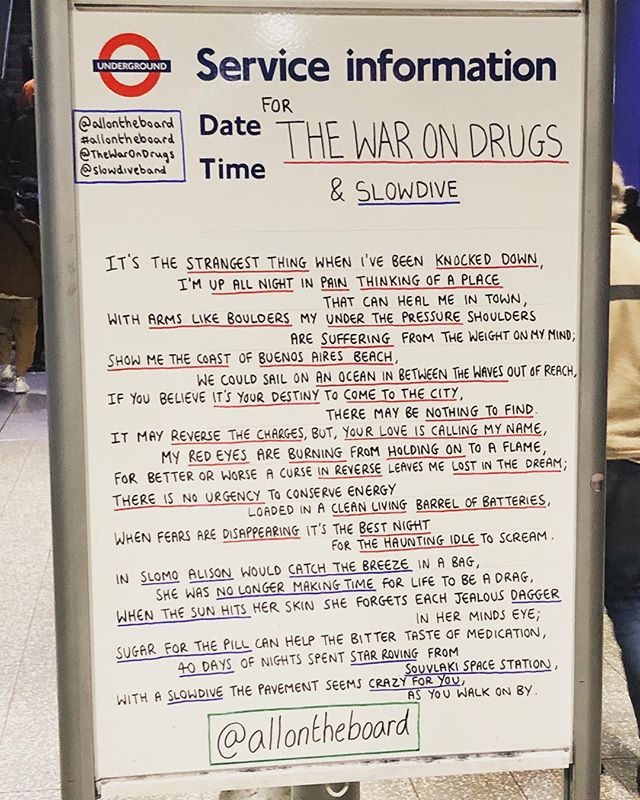 Can&rsquo;t wait for @thewarondrugs tonight!! Once again @allontheboard doesn&rsquo;t disappoint. 👏🏻