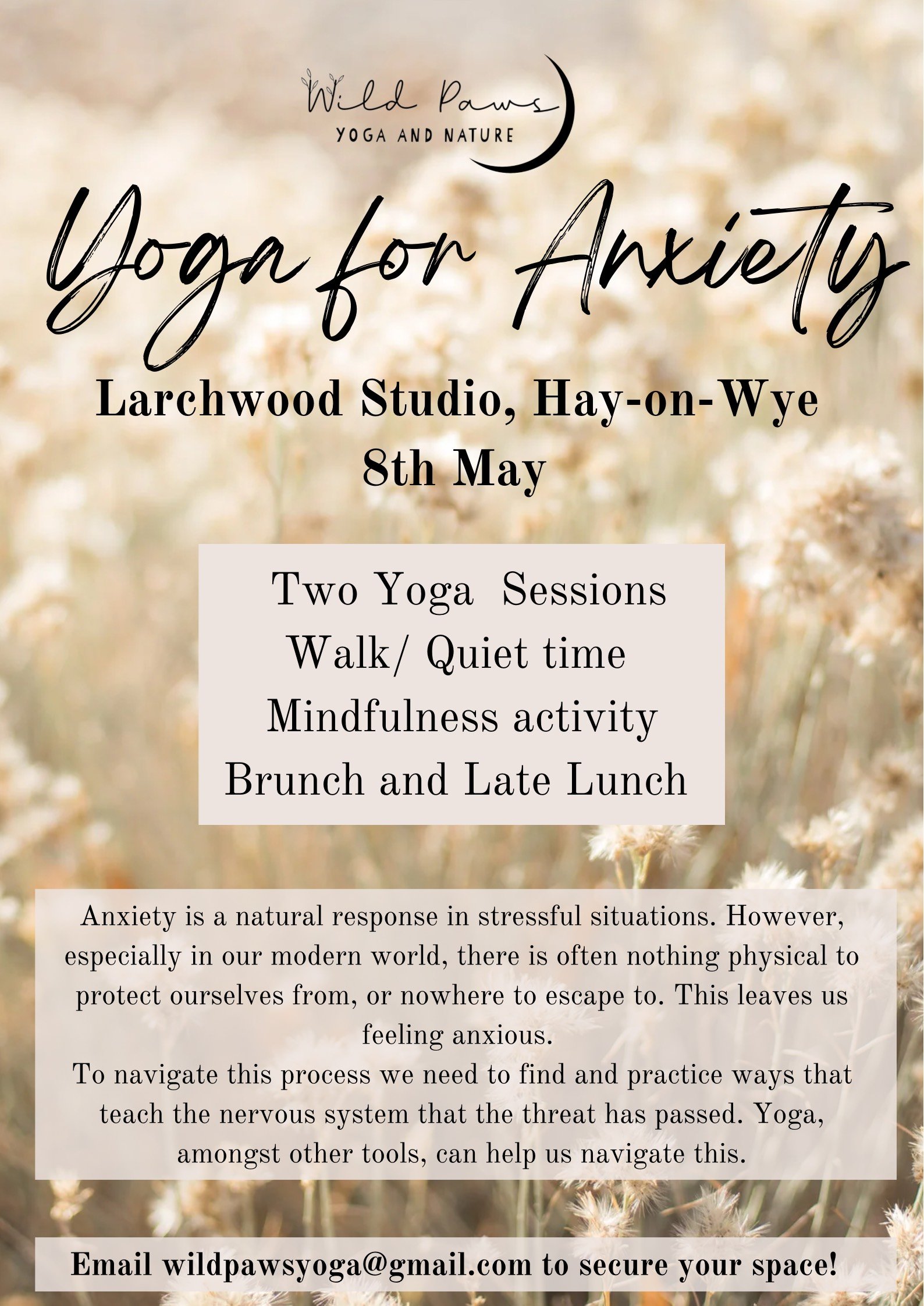 Yoga for Anxiety - Wild Paws Yoga 