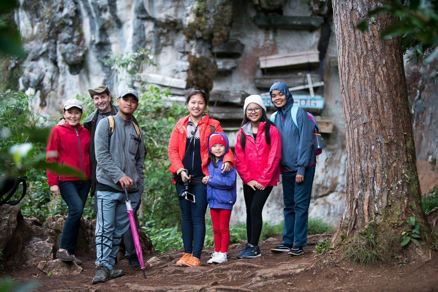 The Get Lost crew for this particular trip, including our local Sagada guide Vhestre Bagni. Not in photo is my husband and photographer / cinematographer extraordinaire, Miguel Olfindo. So proud of him for taking on not just one but two hikes in one day!