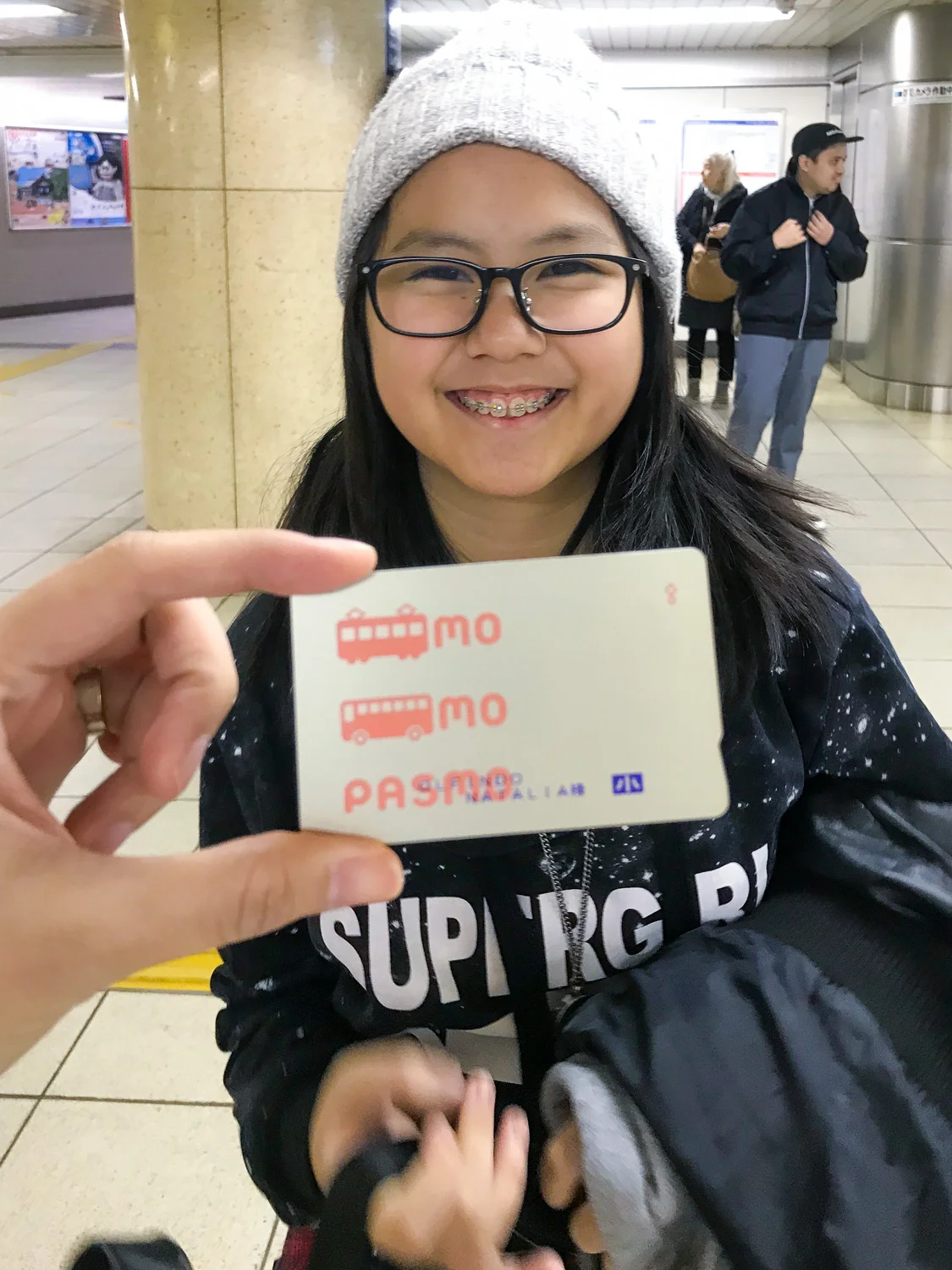 Get a P ASMO card at the Narita or Haneda airports, train stations, or bus stops. It works like a pre-paid card to pay for your transportation, in shops, and even vending machines. Kids enjoy special commuter rates so make sure you have their identification on hand when purchasing their PASMO passes.