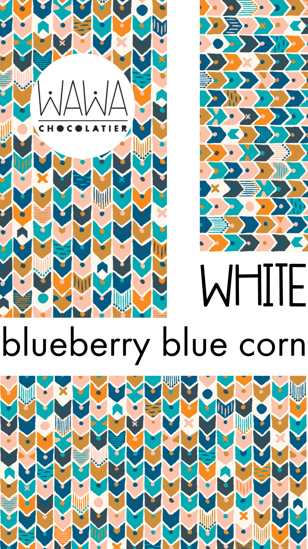 BLUEBERRY & BLUE CORN • CARAMELISED WHITE