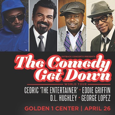 ON SALE NOW: The Comedy Get Down World Tour heads to #Sacramento on 4/26 at @golden1center! #CGDTour #Sacramento #California #GoldenState