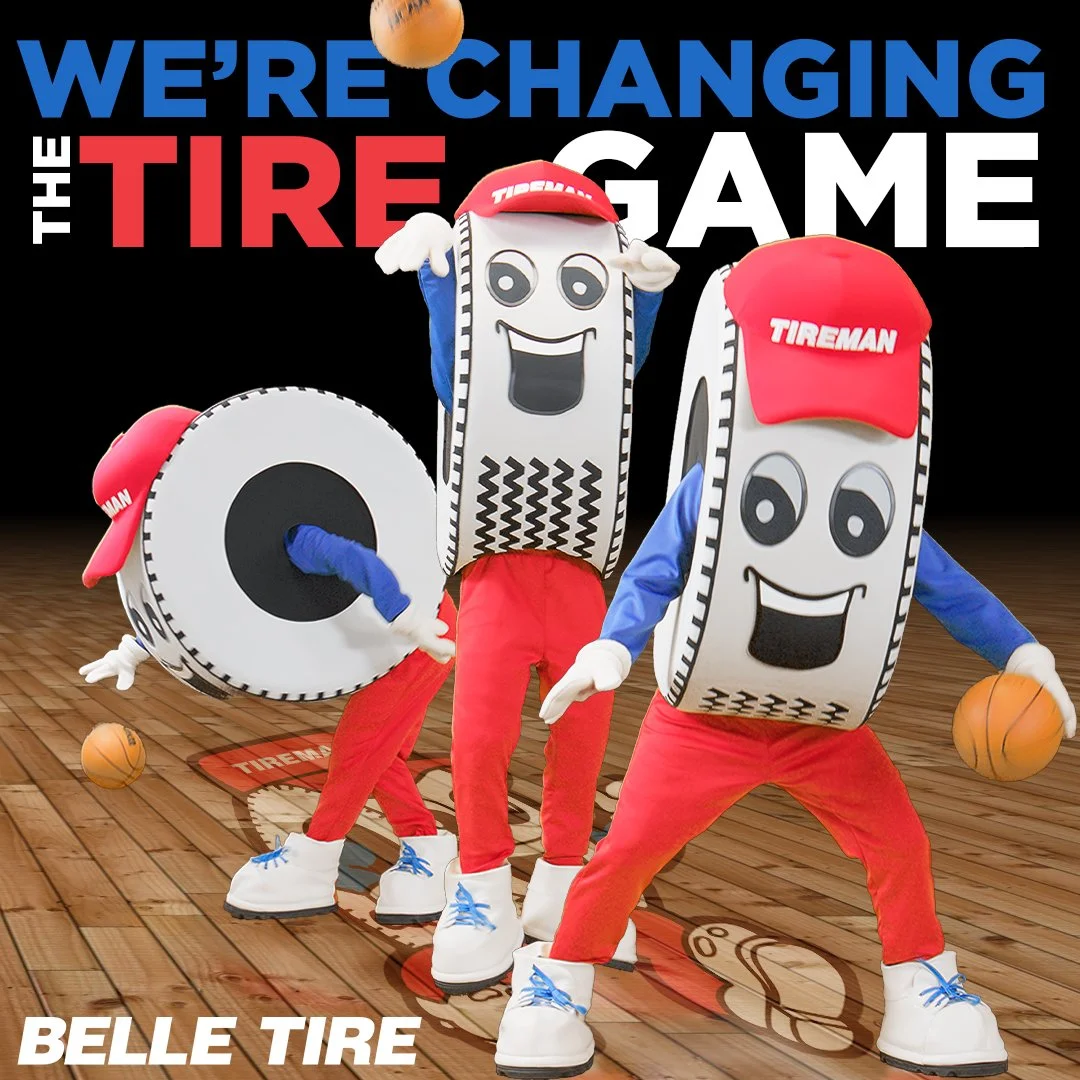 BELLE TIRE : Mascot Social Media