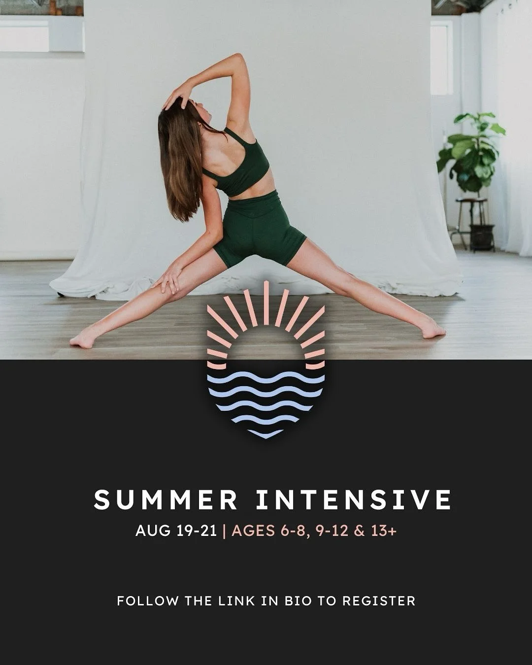 We are PROUD to announce this year&rsquo;s Summer Intensive lineup! 🔥

📅 Dates: August 19th &ndash; 21st
🩵 Ages 9&ndash;12 &amp; 13+: 10:30 AM &ndash; 2:30 PM
🩵 Ages 6&ndash;8: 11:00 AM &ndash; 2:00 PM

☀️ Ready to join us?

Click the &ldquo;Regi