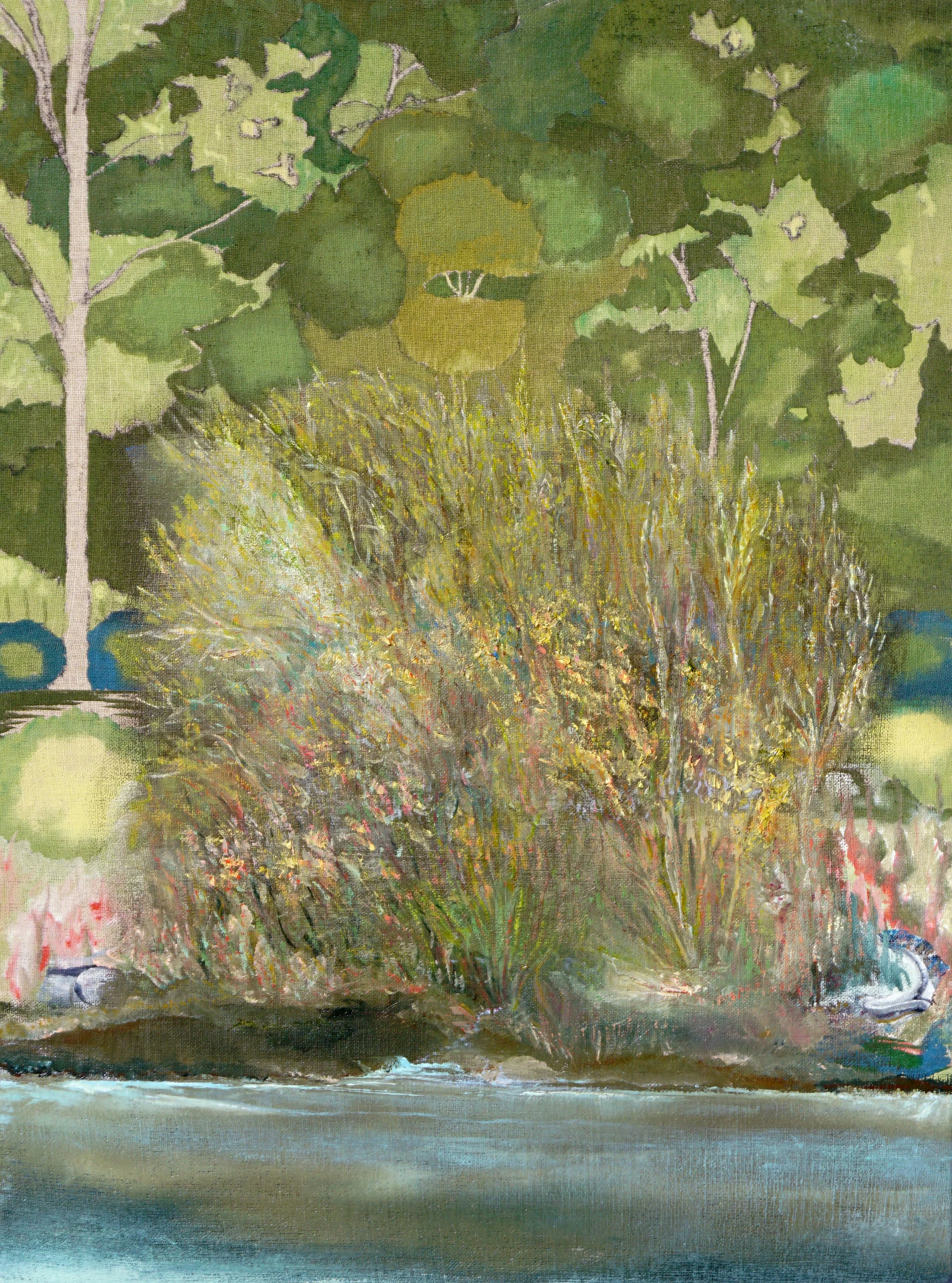 fourre meech creek, 2026, oil distemper and egg tempera on linen, 28x20 inches