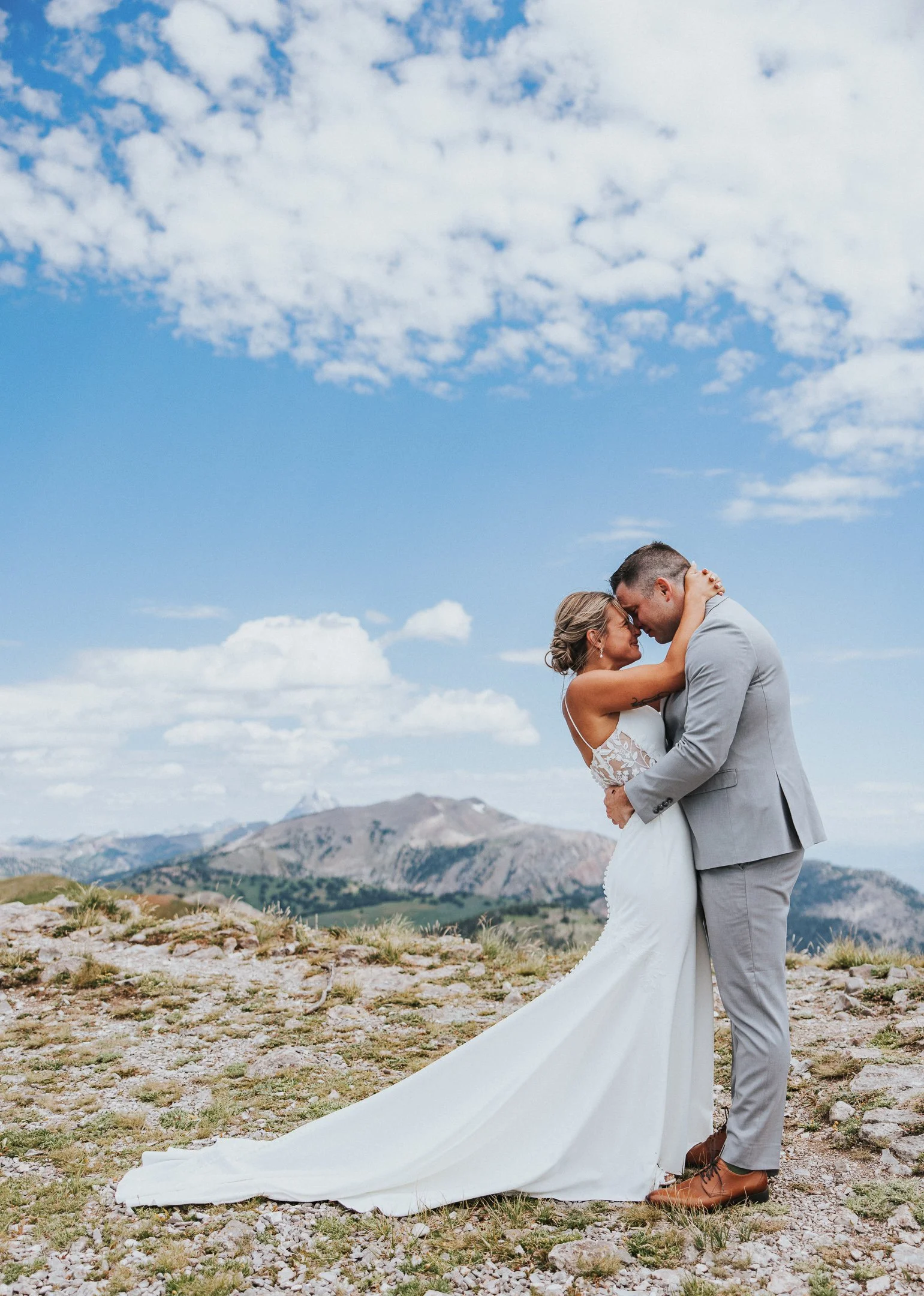 Cassie + Blake // a Grand Tetons wedding atop Glory Peak