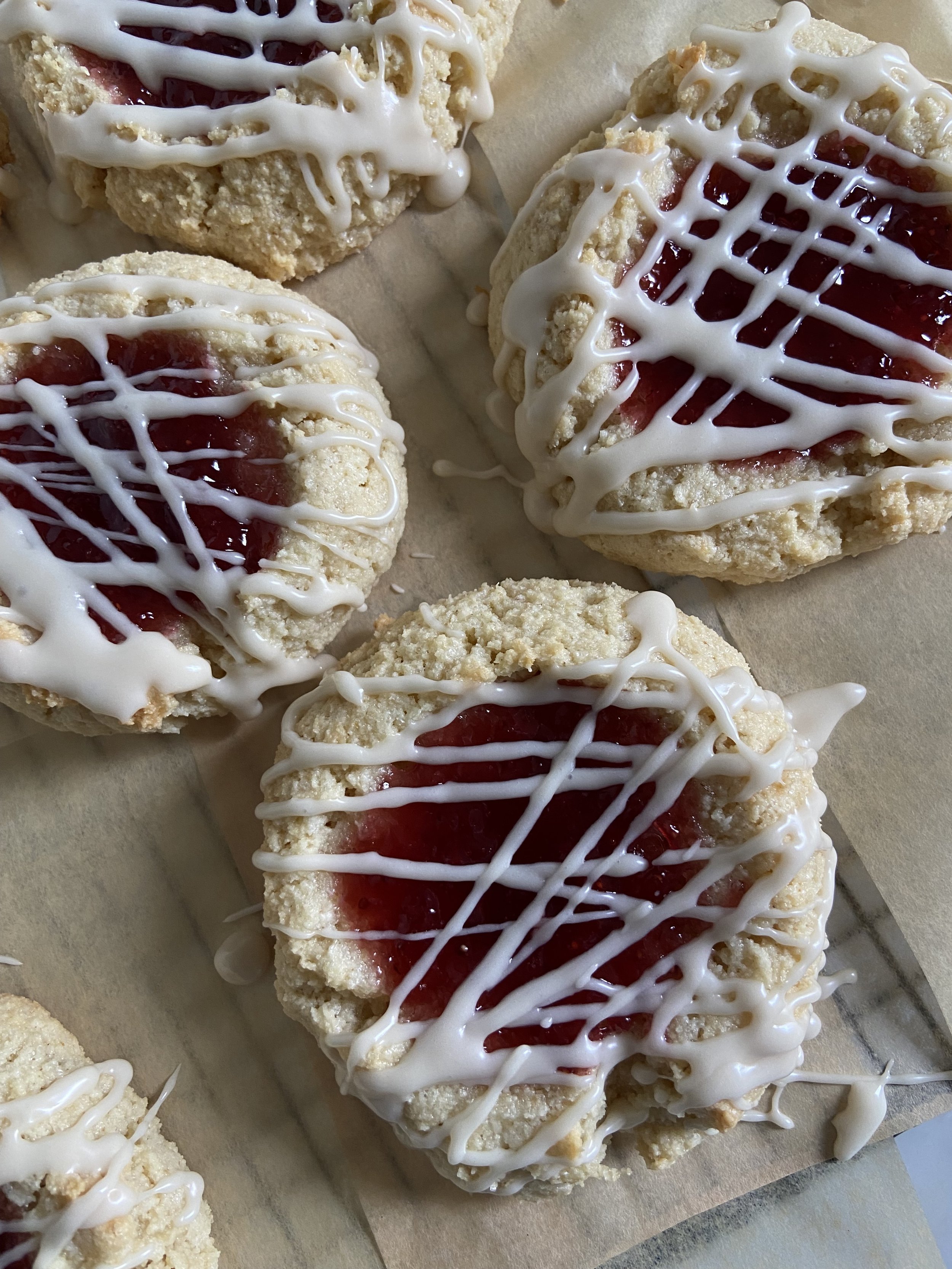 Strawberry jam cookies (Pickup at Blue Dog Bakery Friday August 21st 8am-12pm)