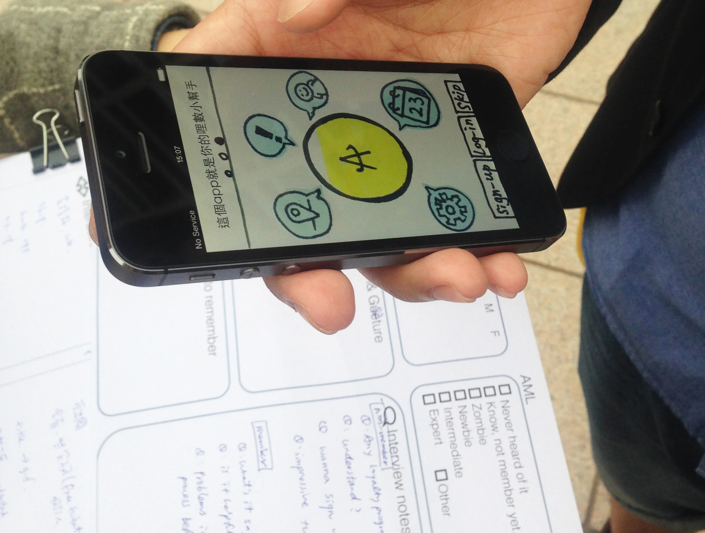 When in doubt or stuck, we did guerrilla research on the street to quickly get direct feedback from people 