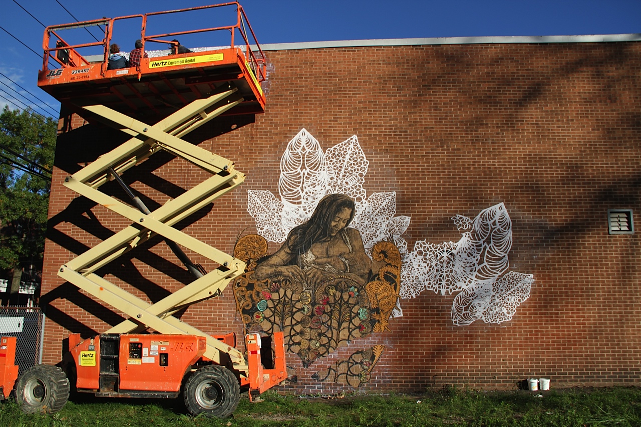 Artist Swoon in New Haven