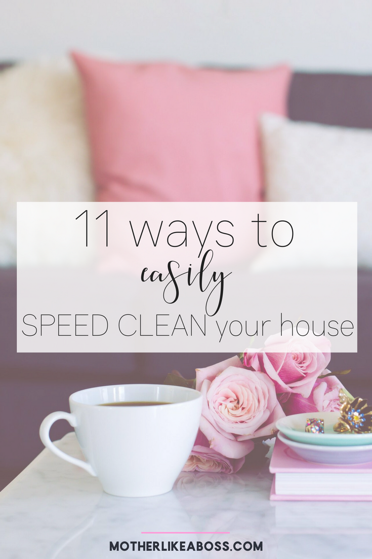 How To Speed Clean Your House When There's NO Time for Anything
