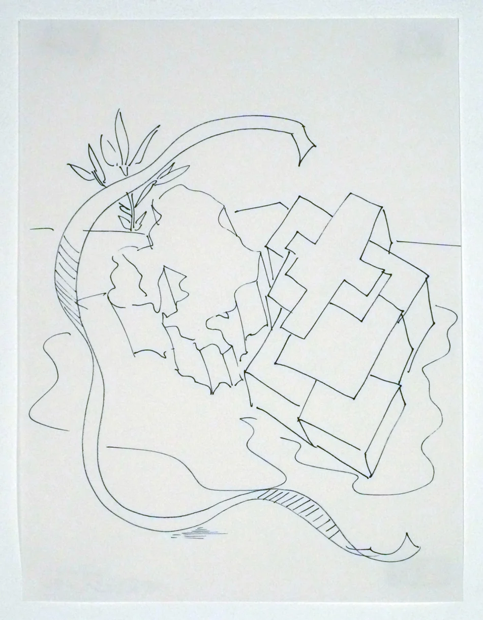 Untitled (Psychic Landscape Series) pen on paper 12x9" 2000-2016