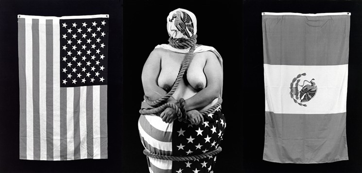 Laura Aguilar, Three Eagles Flying, courtesy L.A. Weekly + the artist
